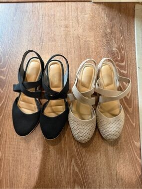 Bundle Kelly & Katie Espadrille wedges with straps